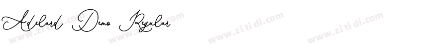 Adelard Demo Regular字体转换